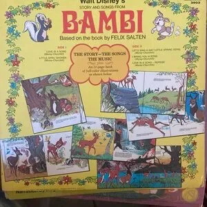 Disney | Toys | Walt Disneys Bambi Story And Songs Vinyl Record Lp 969 ...